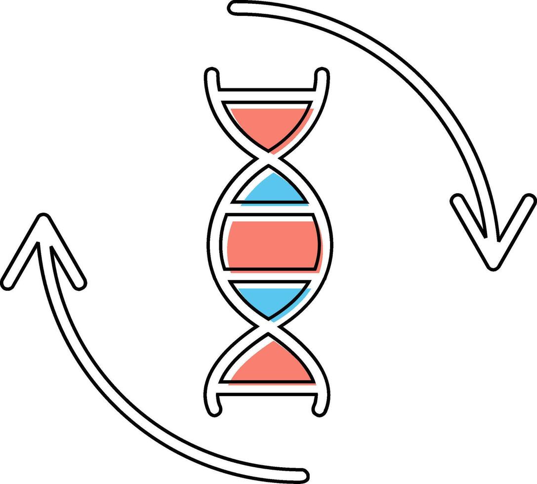 DNA-Vektor-Symbol vektor