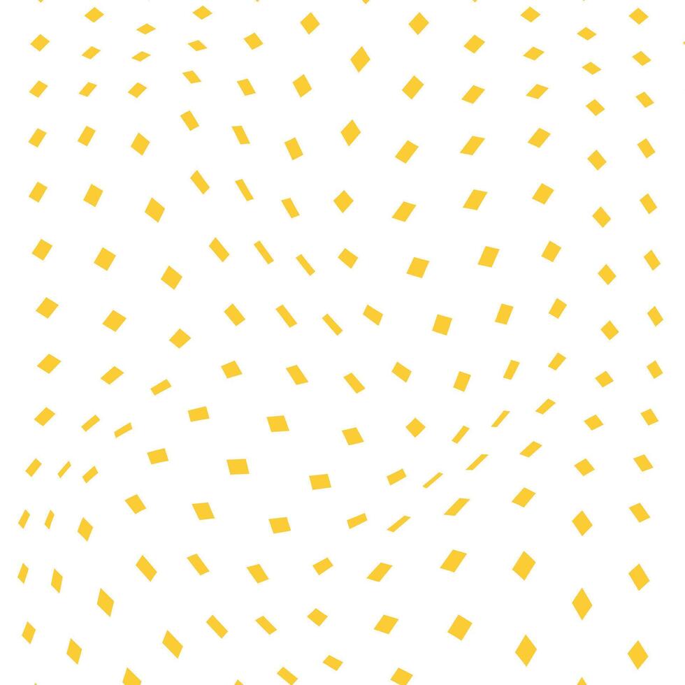 abstrakt einfach Gold Metall Farbe klein Rechteck wellig verzerren Muster auf Weiß Hintergrund vektor