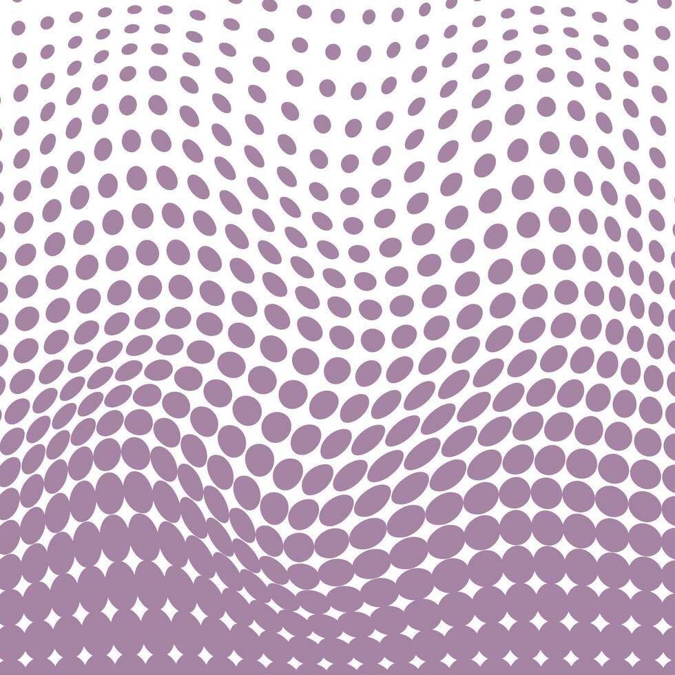 enkel abstrakt plommon Färg små cirkel polka punkt halvton vågig blandning mönster vektor