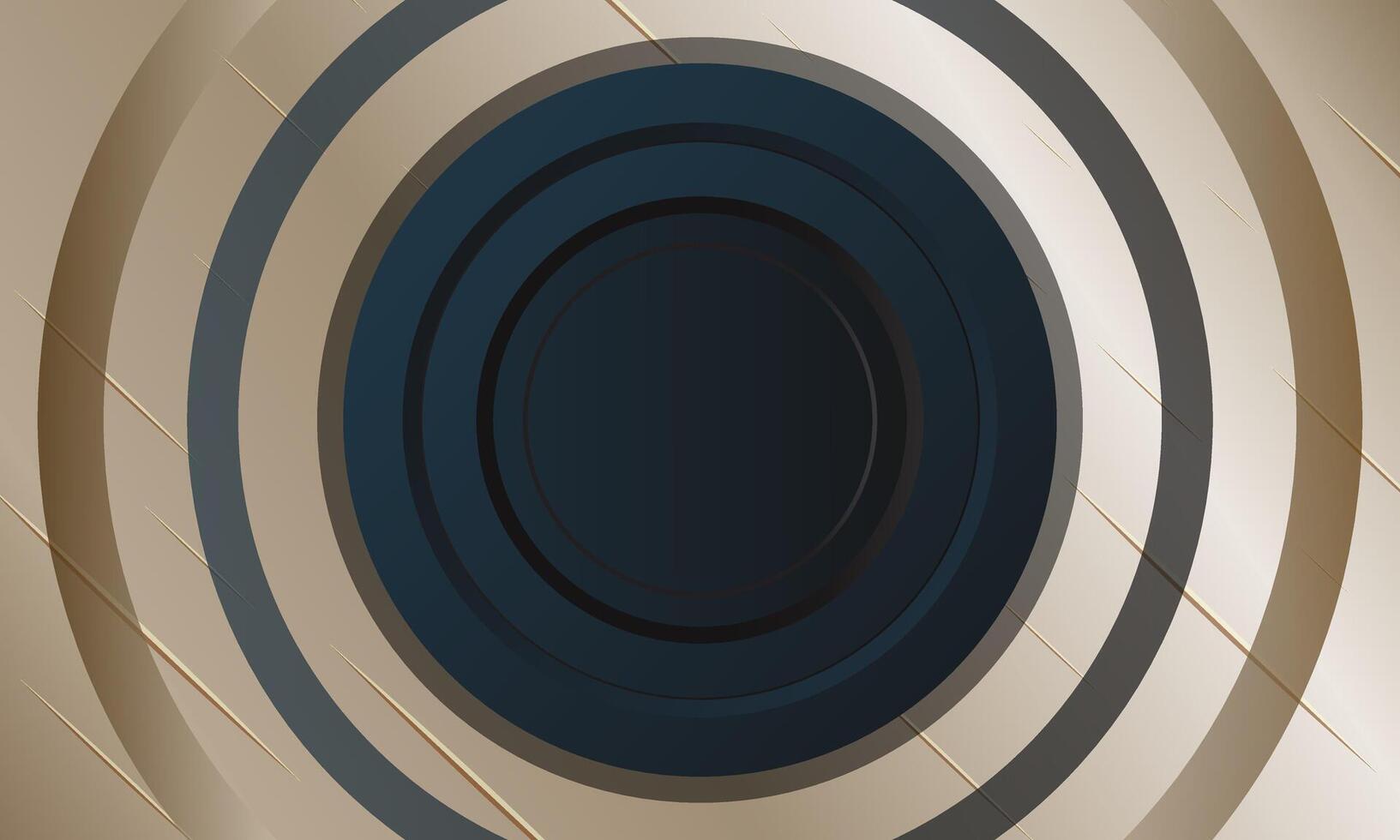 abstrakt guld svart cyber cirkel maska metall geometrisk trogen teknologi stil. mörk cirkel. vektor