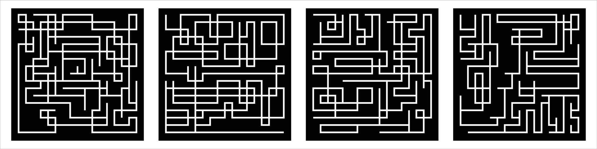 samling av randiga sömlösa geometriska mönster. digital design. vektor