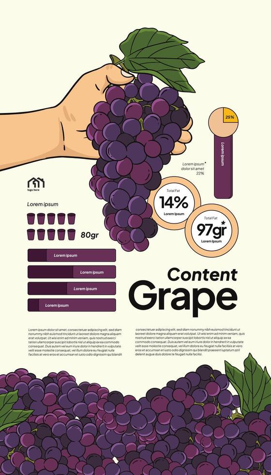 Gesundheit Infografik Vorlage mit tropisch Obst Illustration vektor