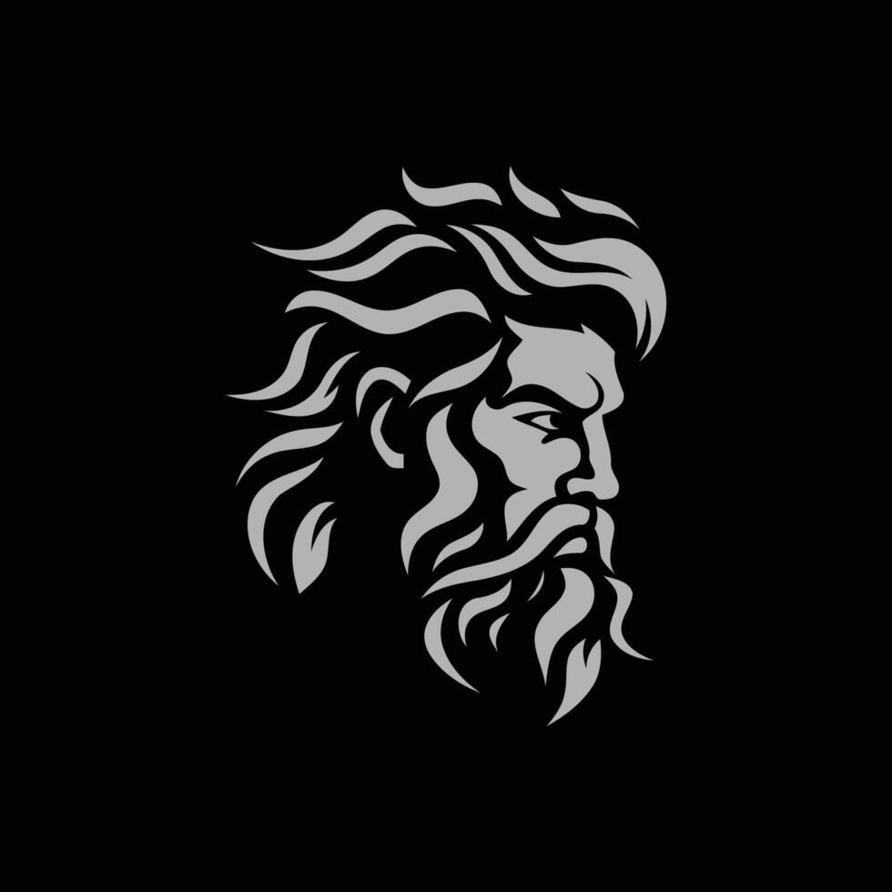 ai genererad zeus logotyp design vektor illustration