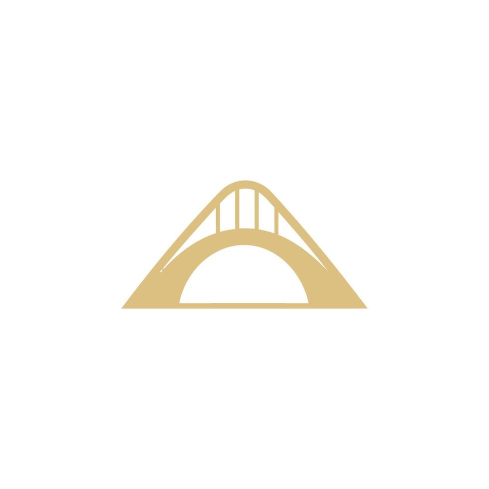 ai generiert ein mächtig und einzigartig Brücke Baumeister Logo Design. vektor