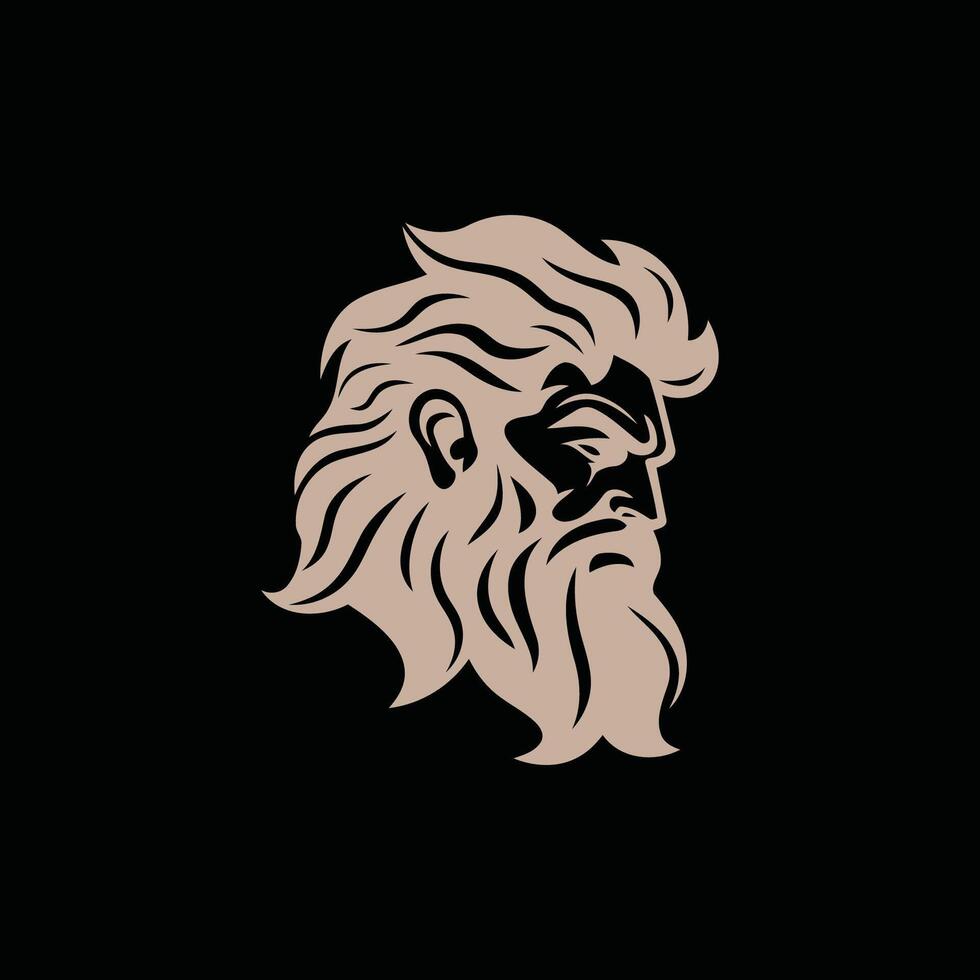 ai genererad zeus logotyp design vektor illustration