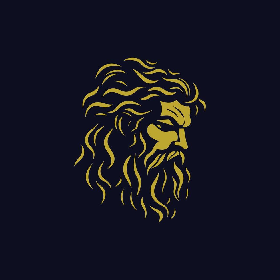 ai generiert Zeus Logo Design Vektor Illustration