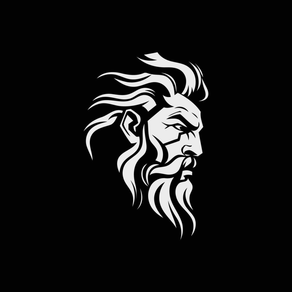 ai genererad zeus logotyp design vektor illustration