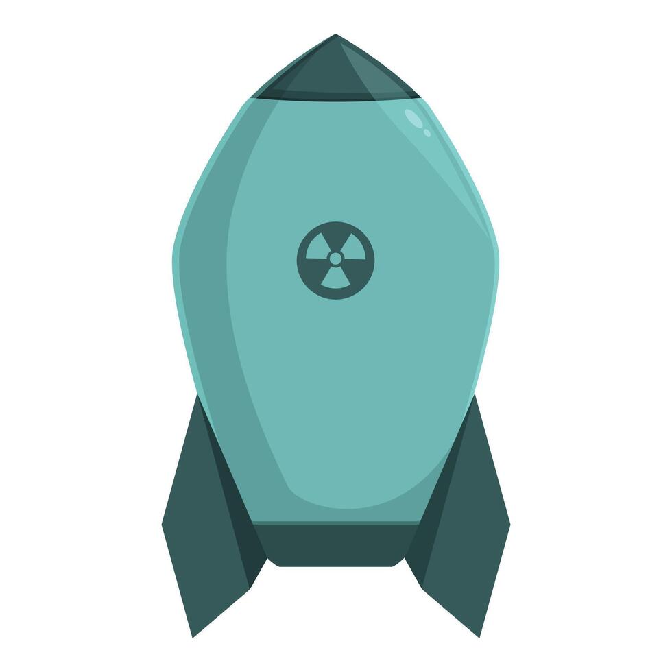 luft kärn bomba ikon tecknad serie vektor. Plats luft reaktor vektor