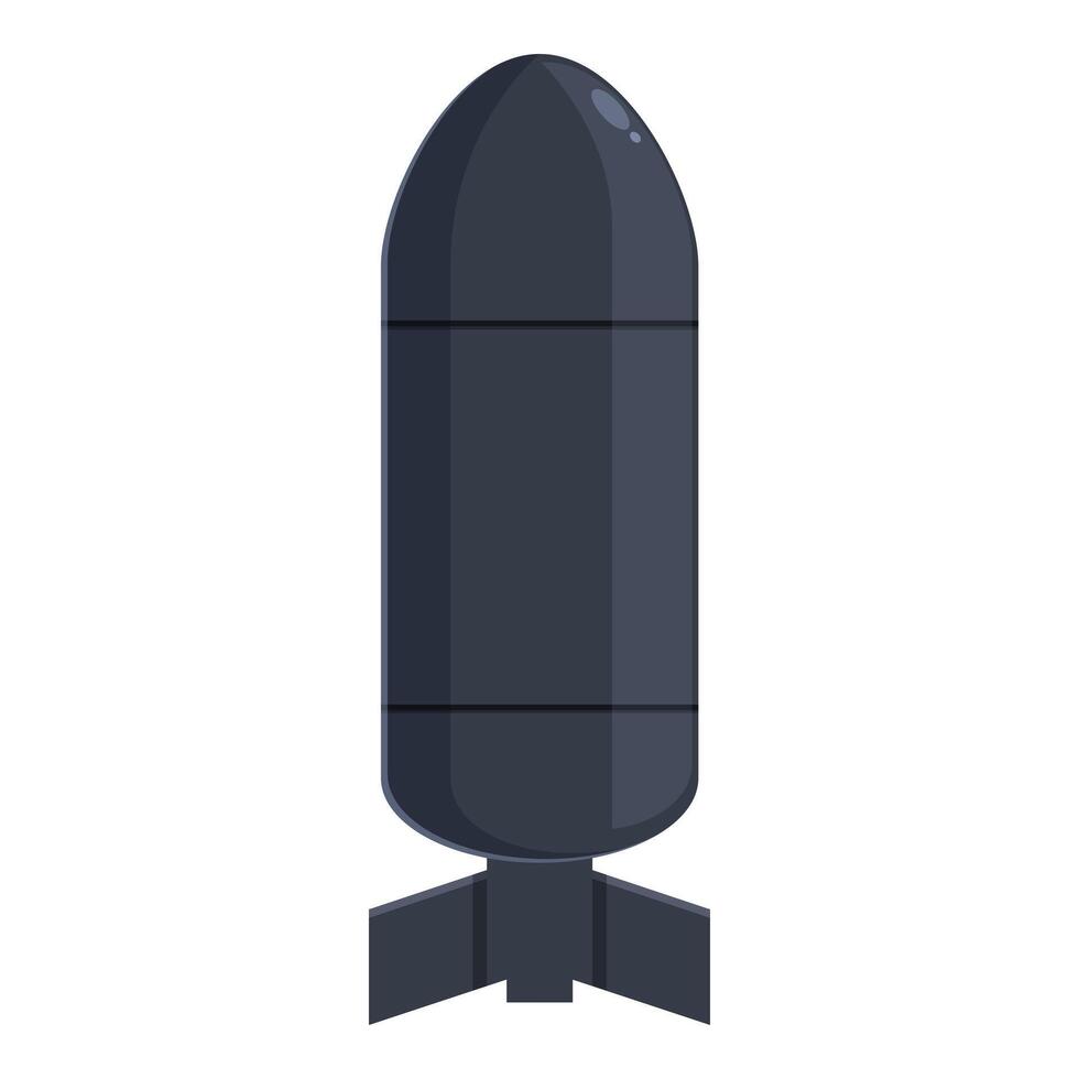 raket bomba ikon tecknad serie vektor. kärn vapen vektor