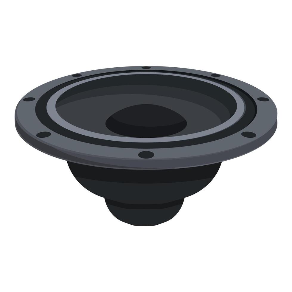 Subwoofer Radio Symbol Karikatur Vektor. akustisch Auto Musik- vektor