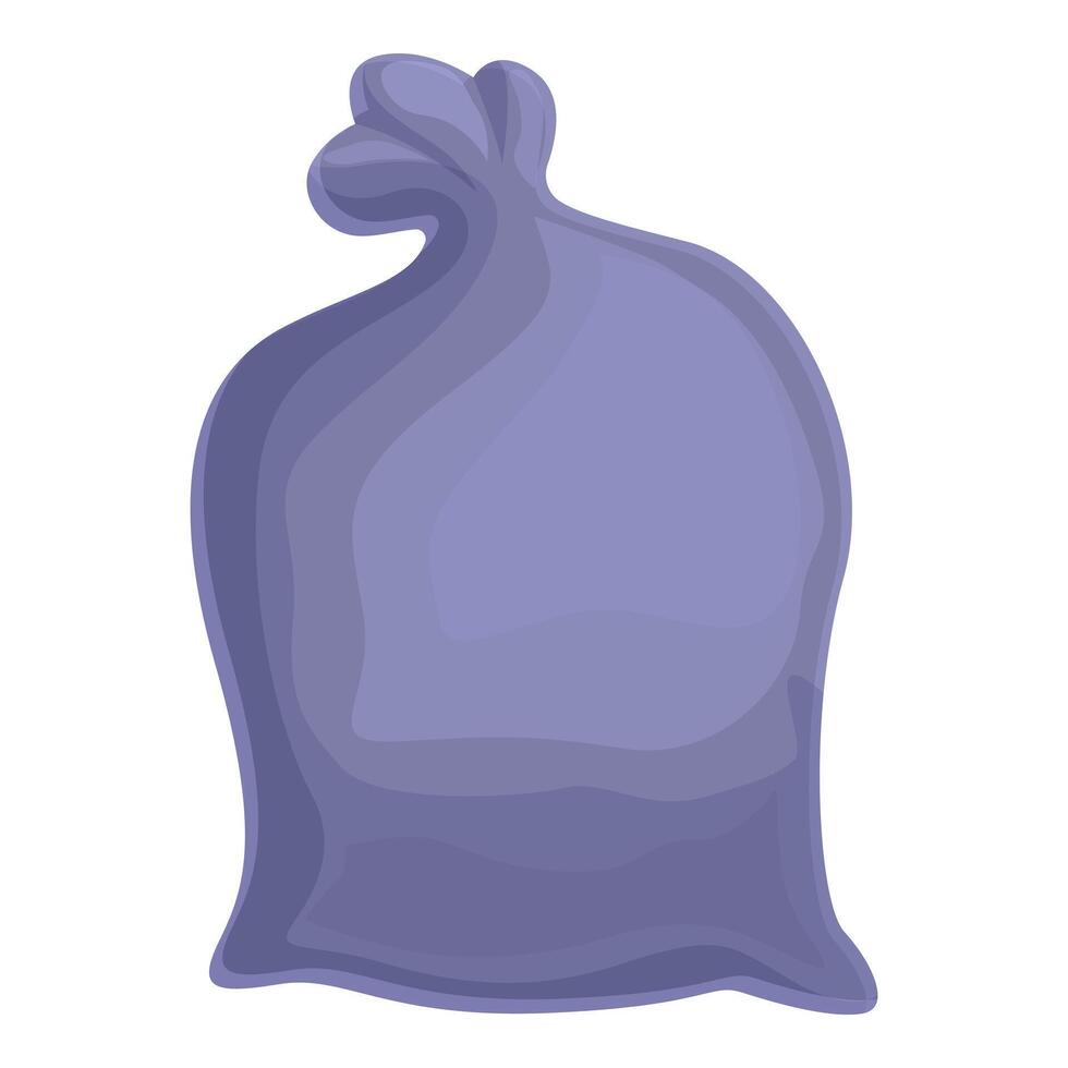 violett Müll Tasche Symbol Karikatur Vektor. Paket Öko vektor