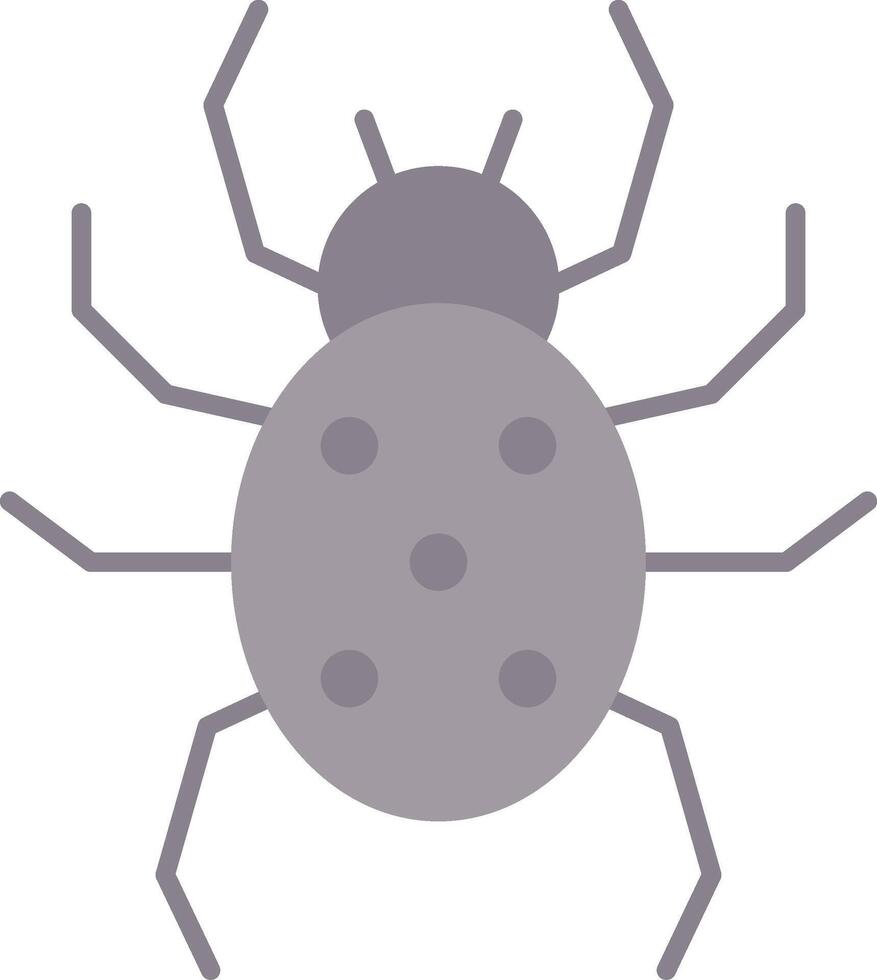 Spindel platt ljus ikon vektor