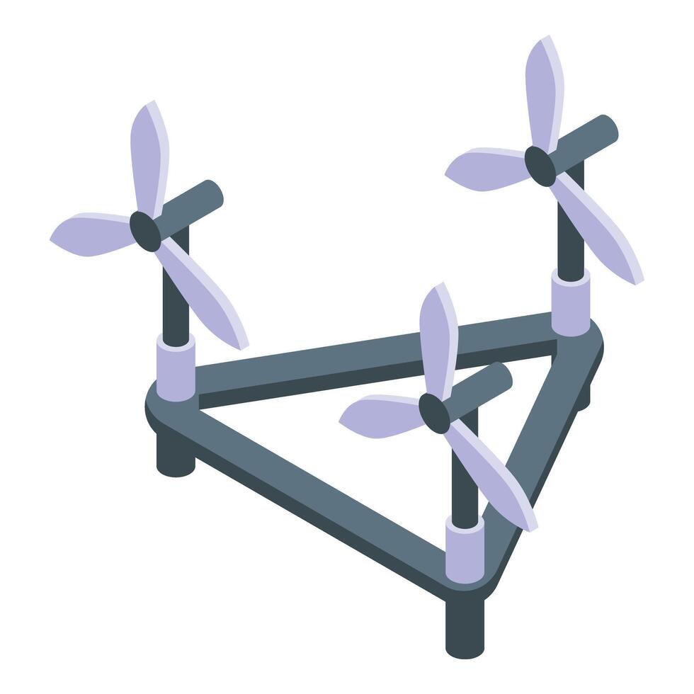 modern entlüften Energie Symbol isometrisch Vektor. Diagramm Natur vektor