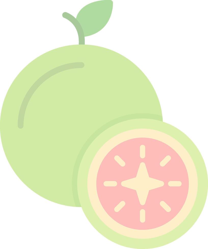 guava platt ljus ikon vektor