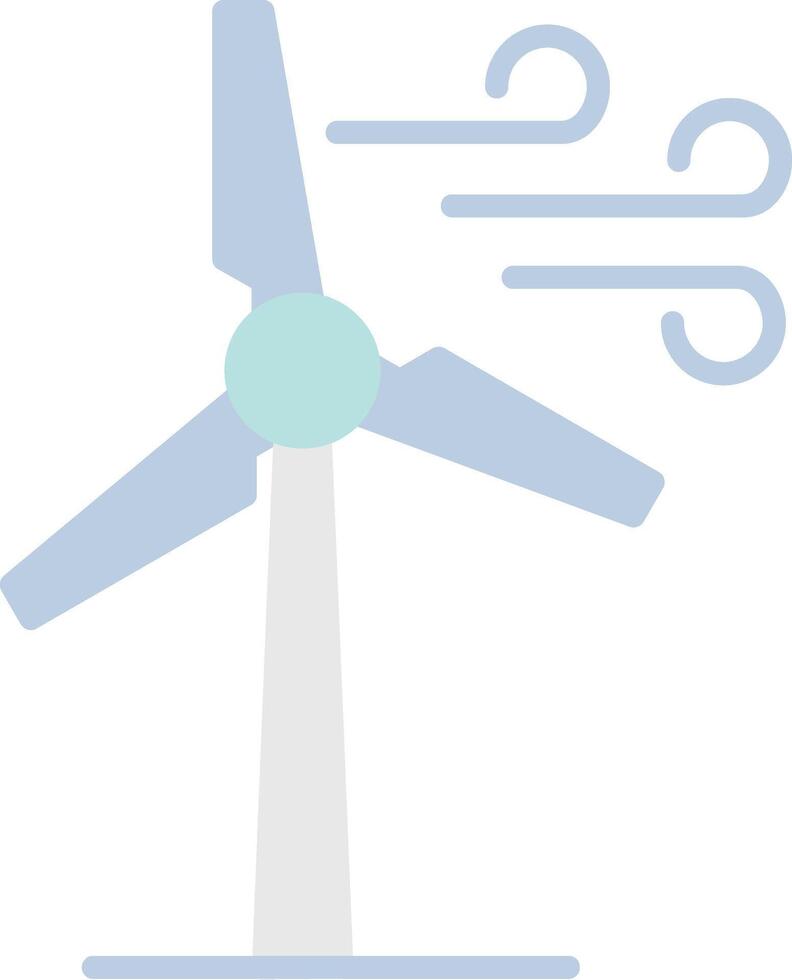 Windmühlen eben Licht Symbol vektor
