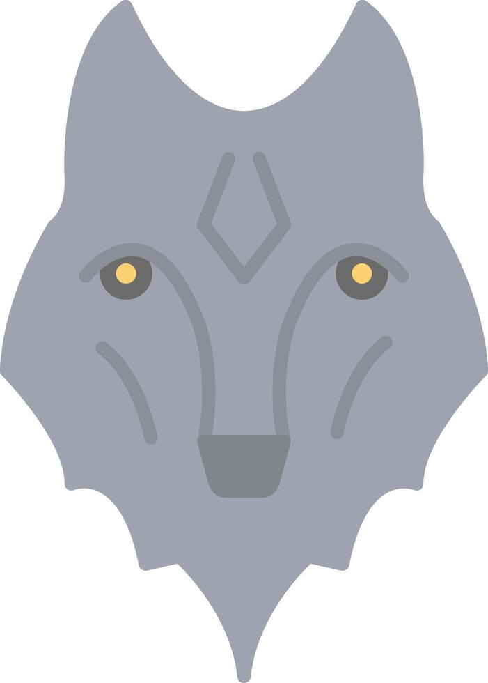 Wolf eben Licht Symbol vektor
