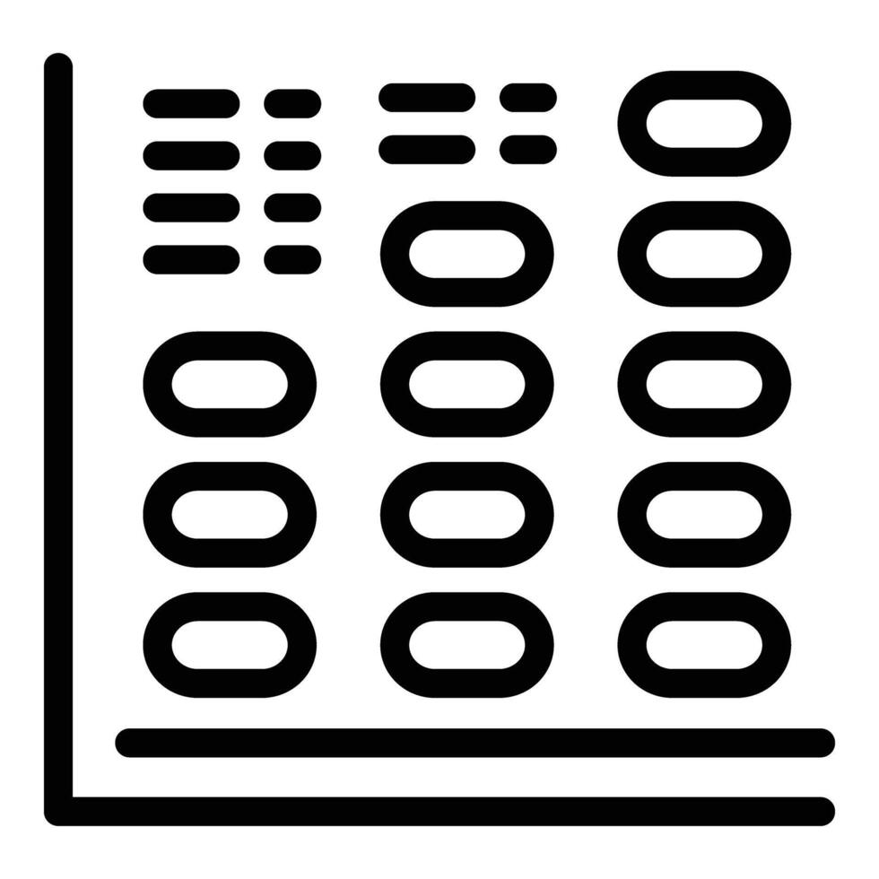 Daten Verlust pc Graph Symbol Gliederung Vektor. Unfall Scheitern vektor