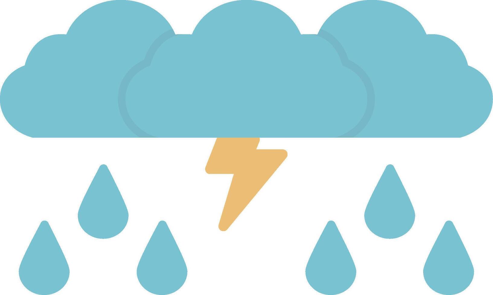 storm platt ljus ikon vektor