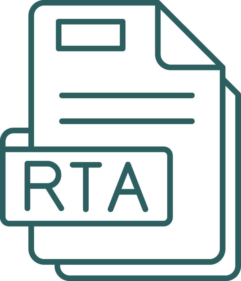 rta Linie Gradient Grün Symbol vektor