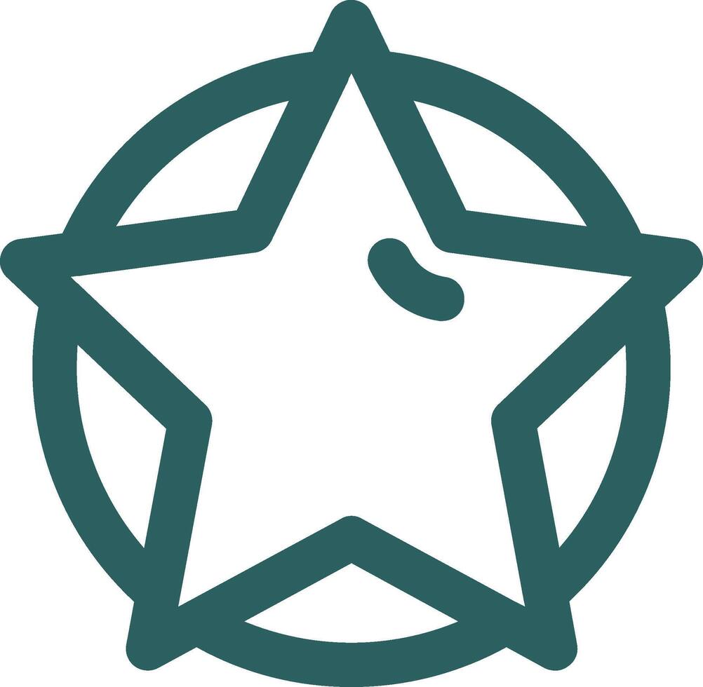 Star Linie Gradient Grün Symbol vektor