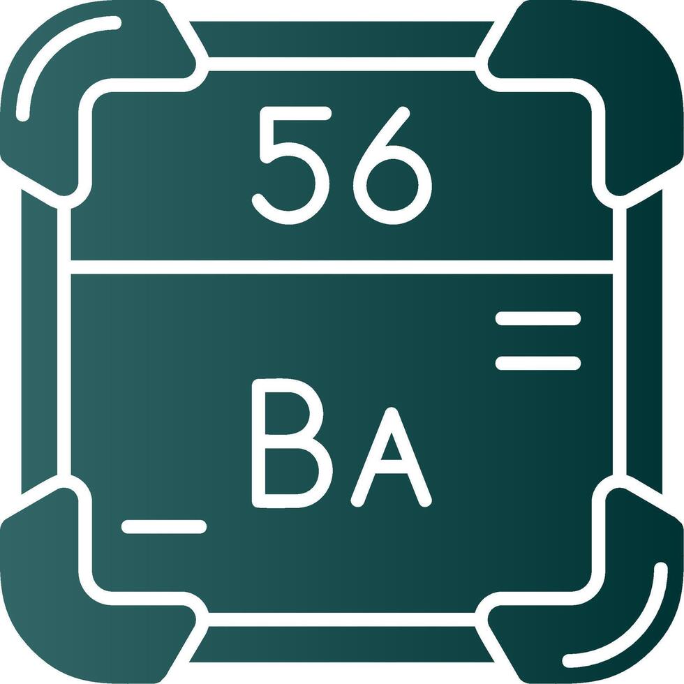 barium glyf lutning grön ikon vektor