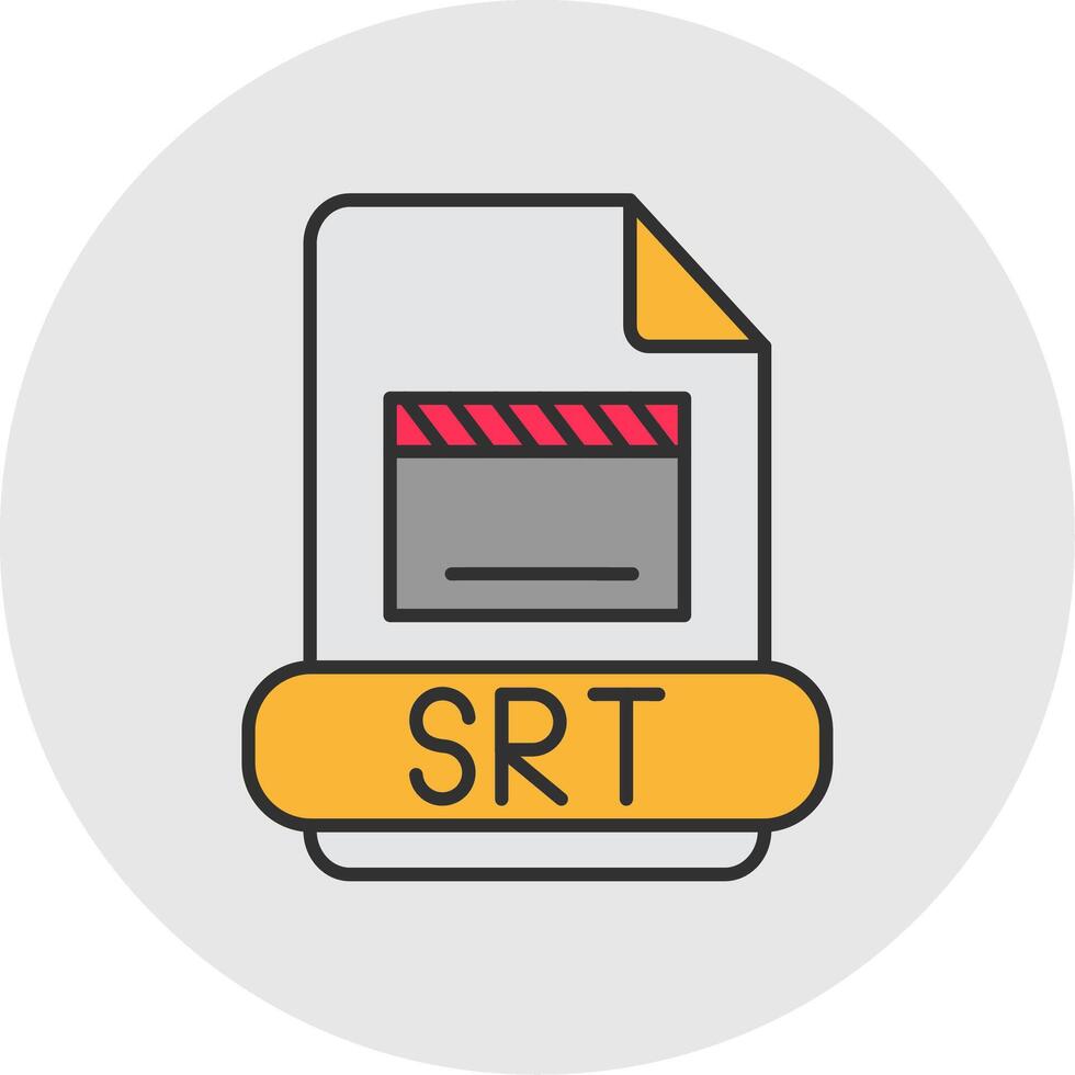 srt Linie gefüllt Licht Kreis Symbol vektor