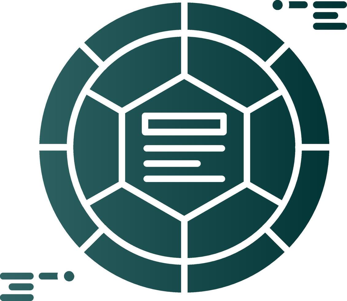 Infografik Elemente Glyphe Gradient Grün Symbol vektor