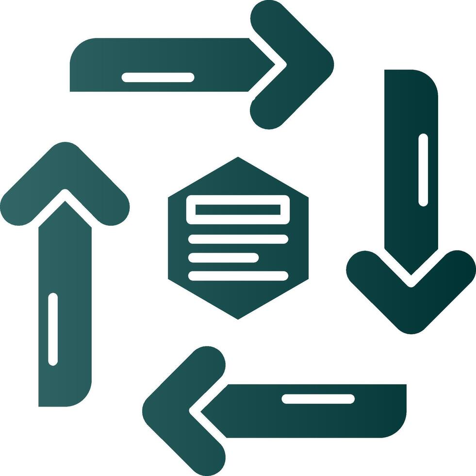 Infografik Elemente Glyphe Gradient Grün Symbol vektor