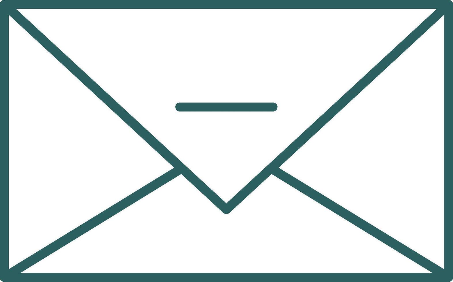 Symbol für den Gradienten der E-Mail-Linie vektor