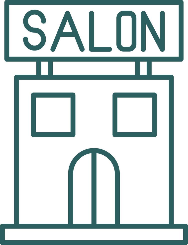 Salon Linie Gradient Symbol vektor