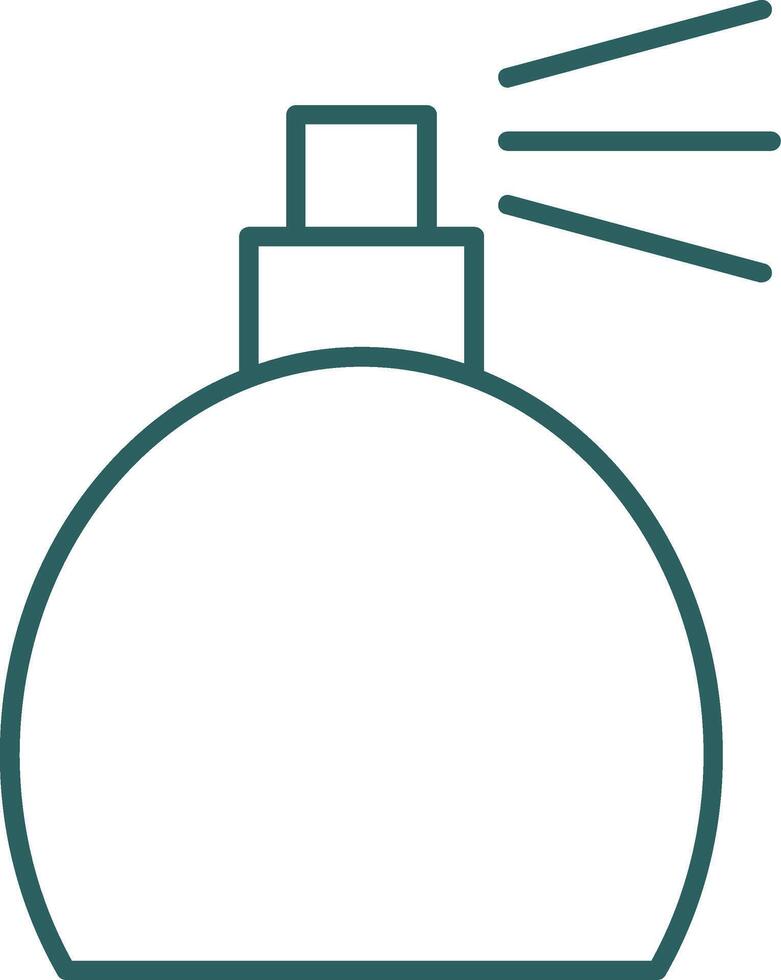Parfüm Flasche Linie Gradient Symbol vektor