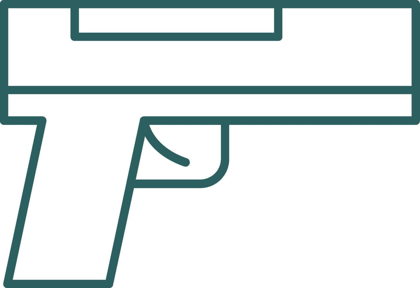Symbol für den Farbverlauf der Waffe vektor