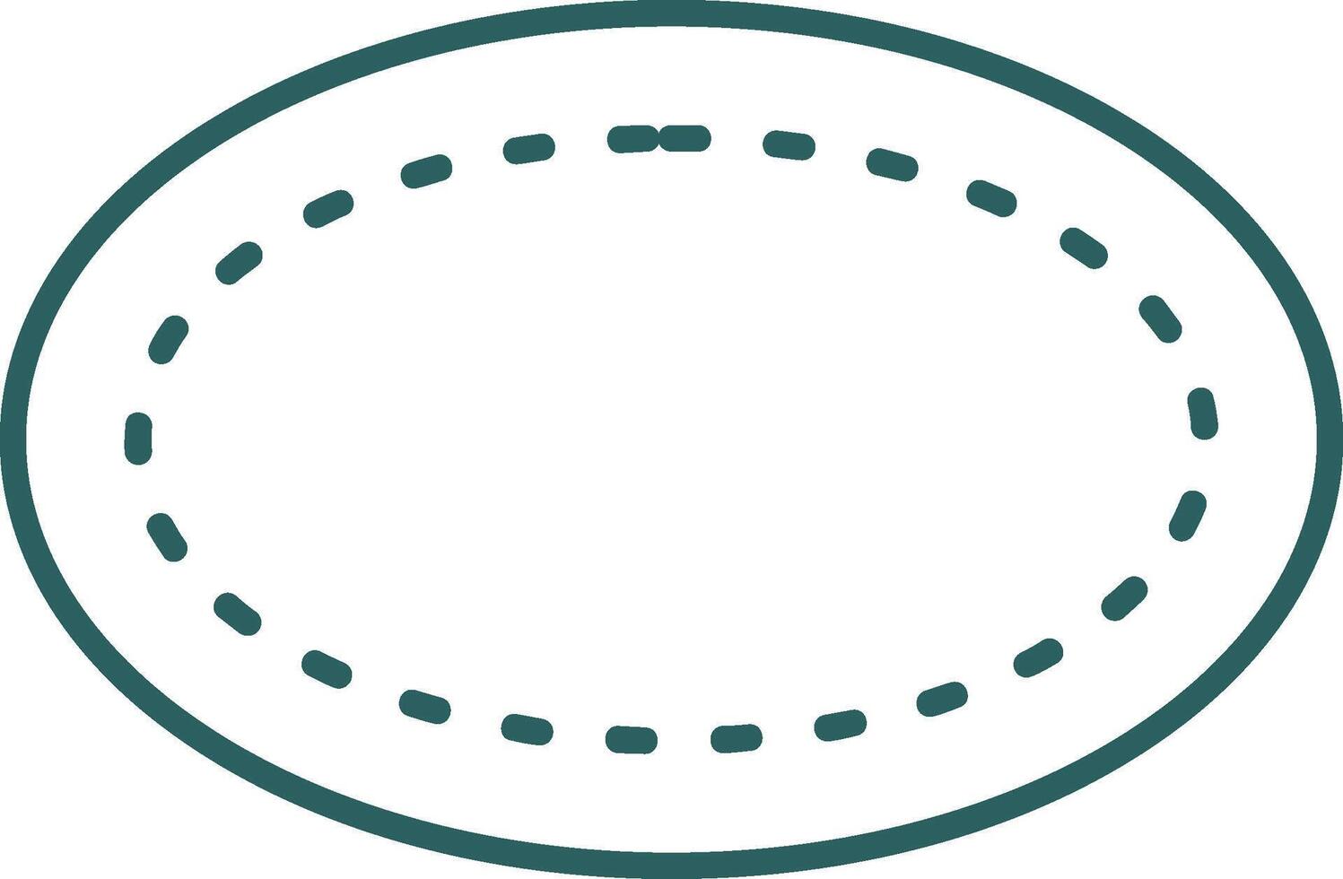 Oval Linie Gradient Symbol vektor