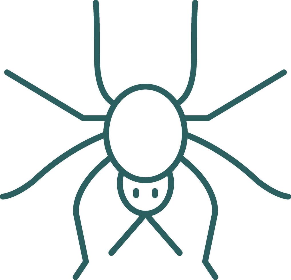 Spindel linje lutning ikon vektor