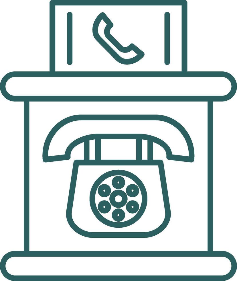 Symbol für den Gradienten der Telefonzelle vektor