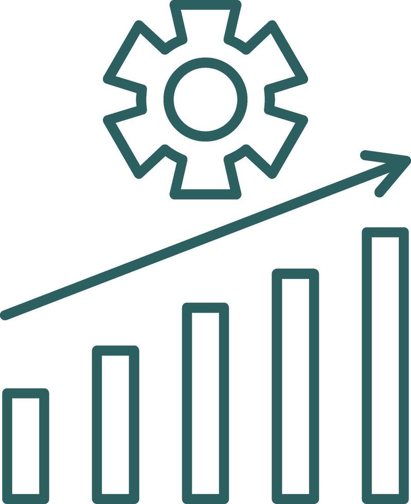 Symbol für den Gradienten der Verwaltungslinie vektor