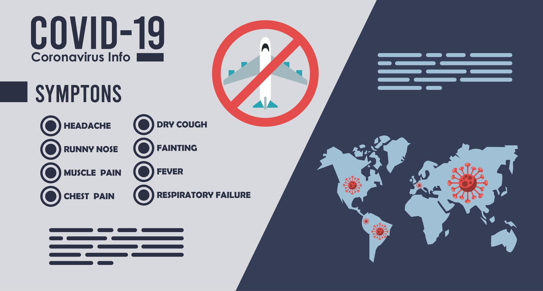 corona virus infographic med jorden planet vektor