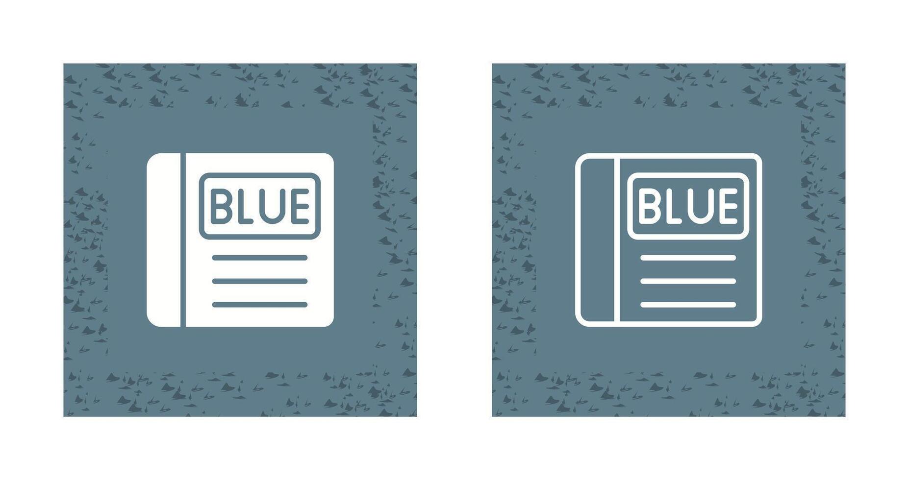blå bok vektor ikon