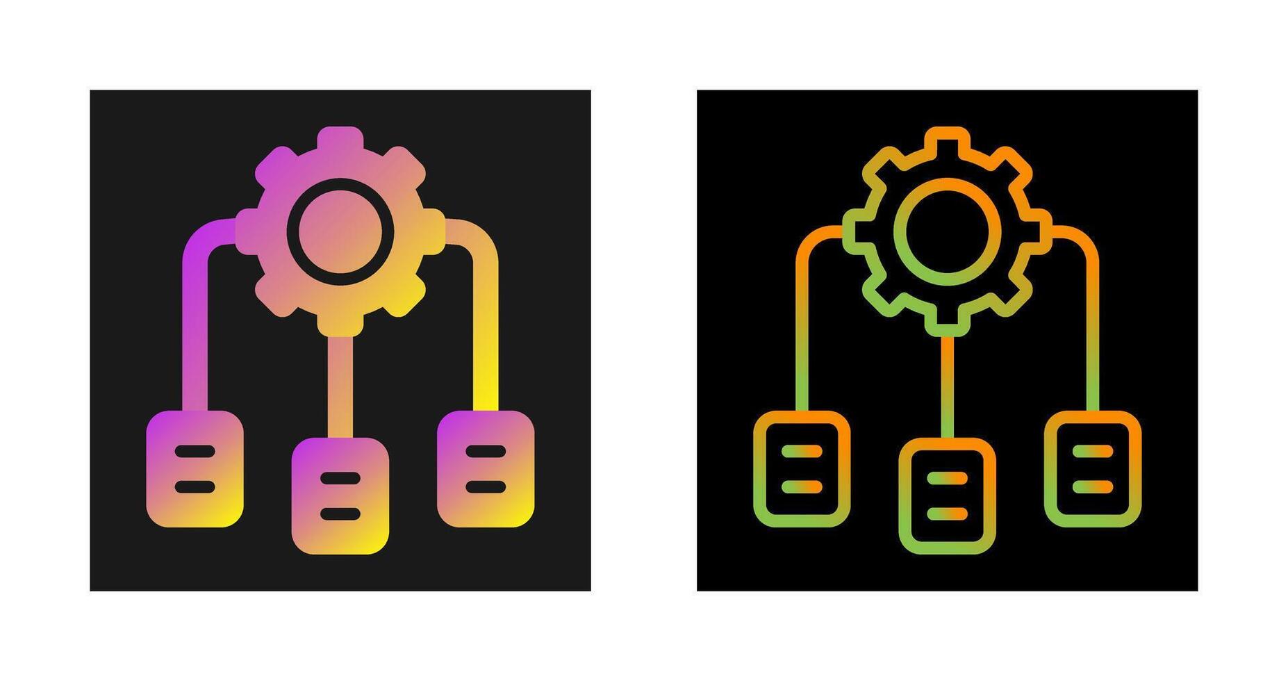 softwaredefiniert Netzwerkin Vektor Symbol