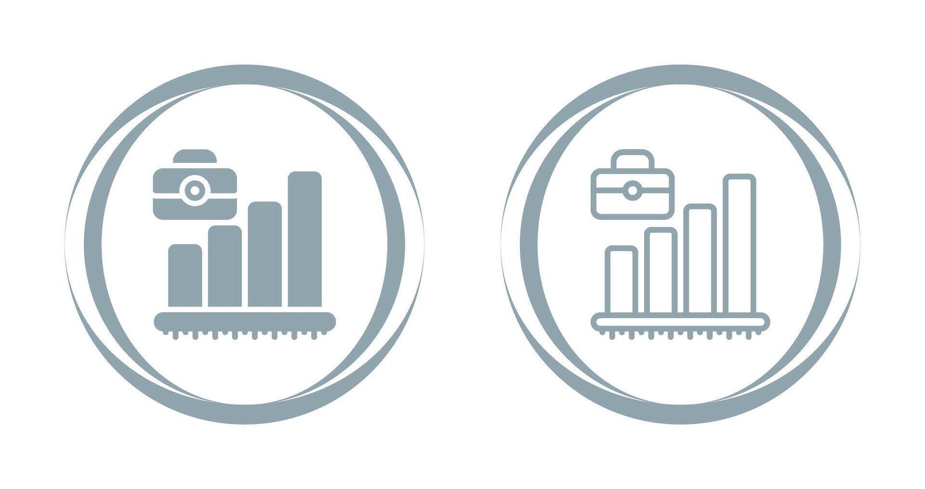 portfölj med Diagram vektor ikon