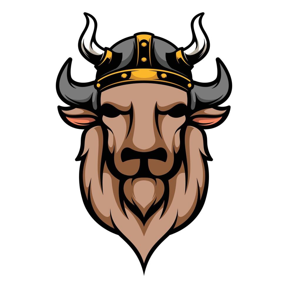 buffel viking maskot vektor