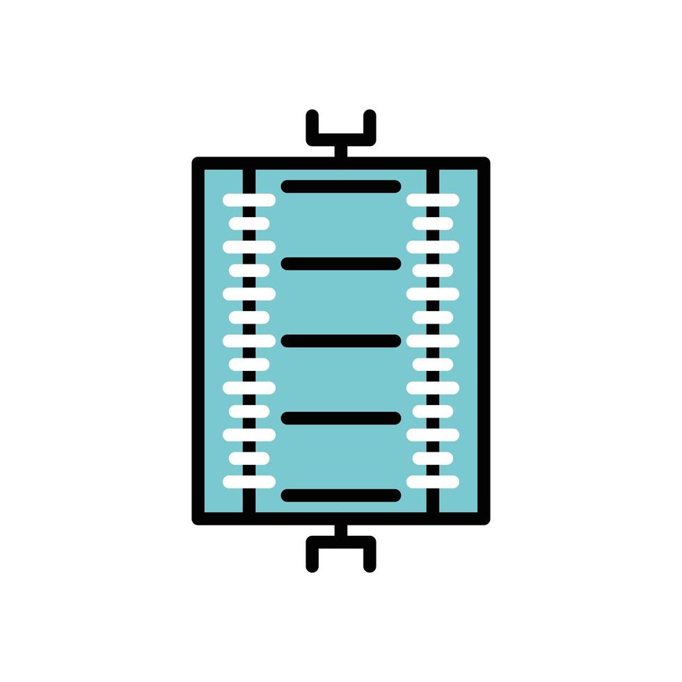 amerikansk fotboll sport domstol ikon vektor