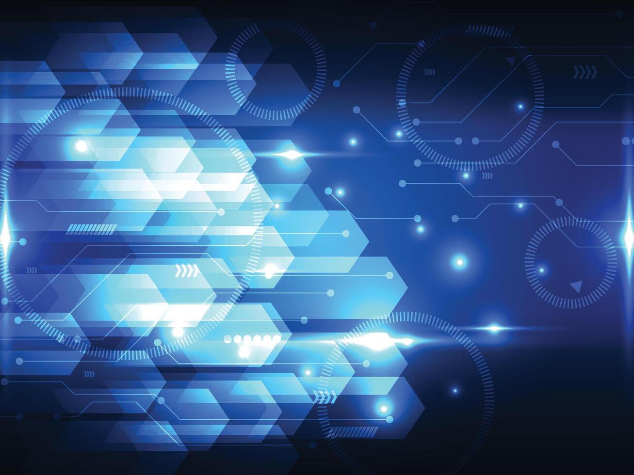 abstrakt Blau Leistung Cyber Digital Technologie futuristisch Hintergrund vektor