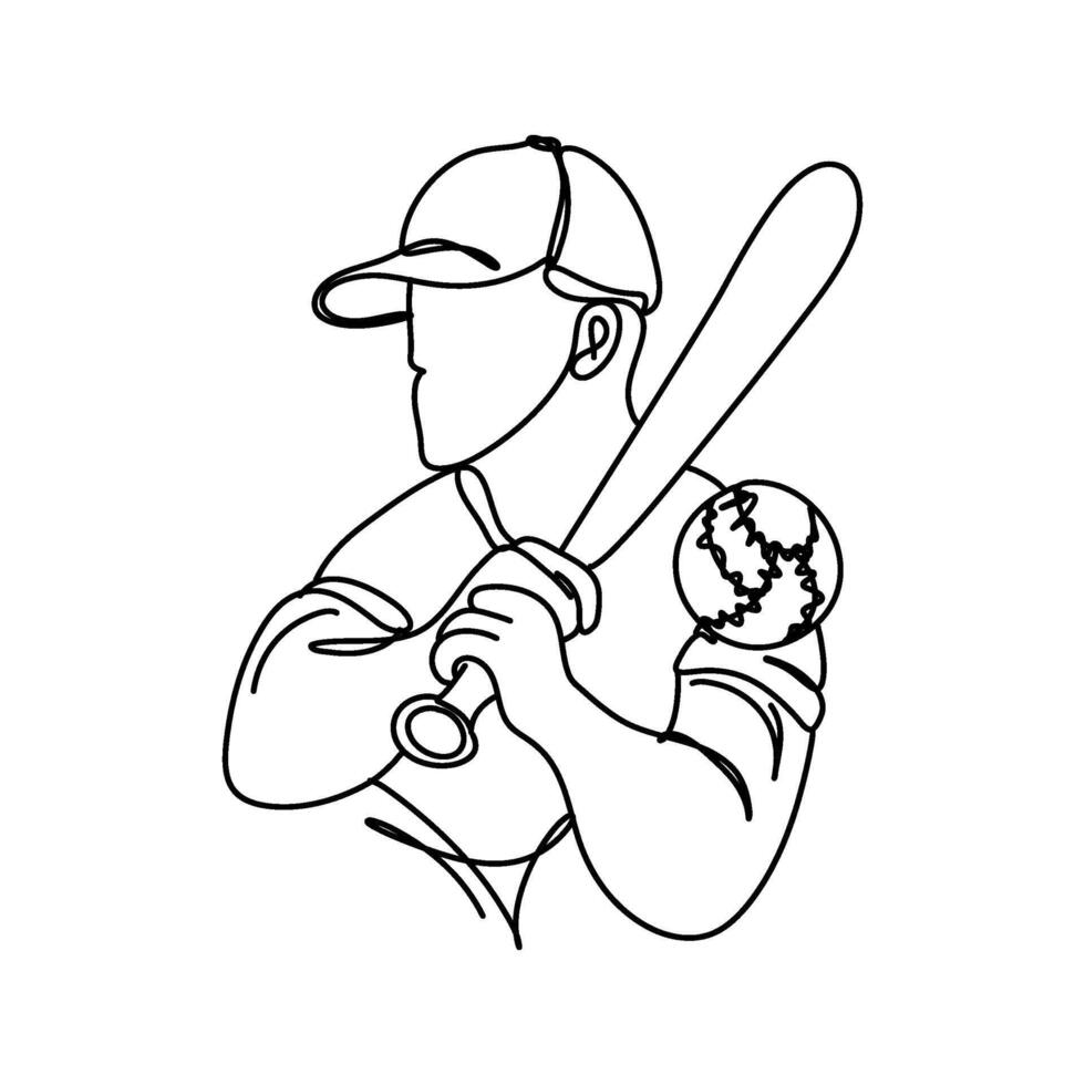 beschwingt Baseball Webseite Illustration Auge fangen eben Kunstwerk zum Sport thematisch Websites, perfekt zum Erfassen das Wesen von das Spiel vektor