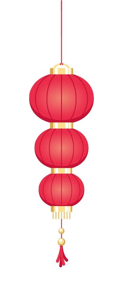 röd hängande kinesisk lykta, lunar ny år och mitt under hösten festival dekoration grafisk. dekorationer för de kinesisk ny år. kinesisk lykta festival. vektor