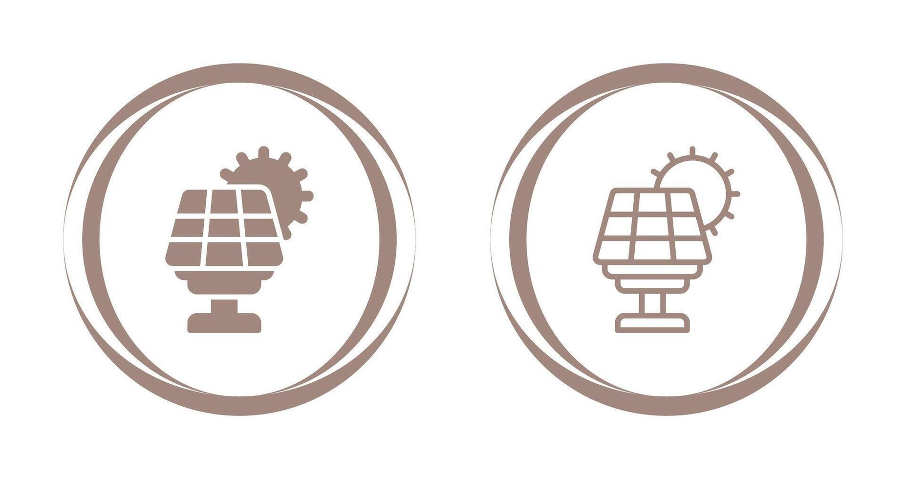 Vektorsymbol für Solarpanel vektor