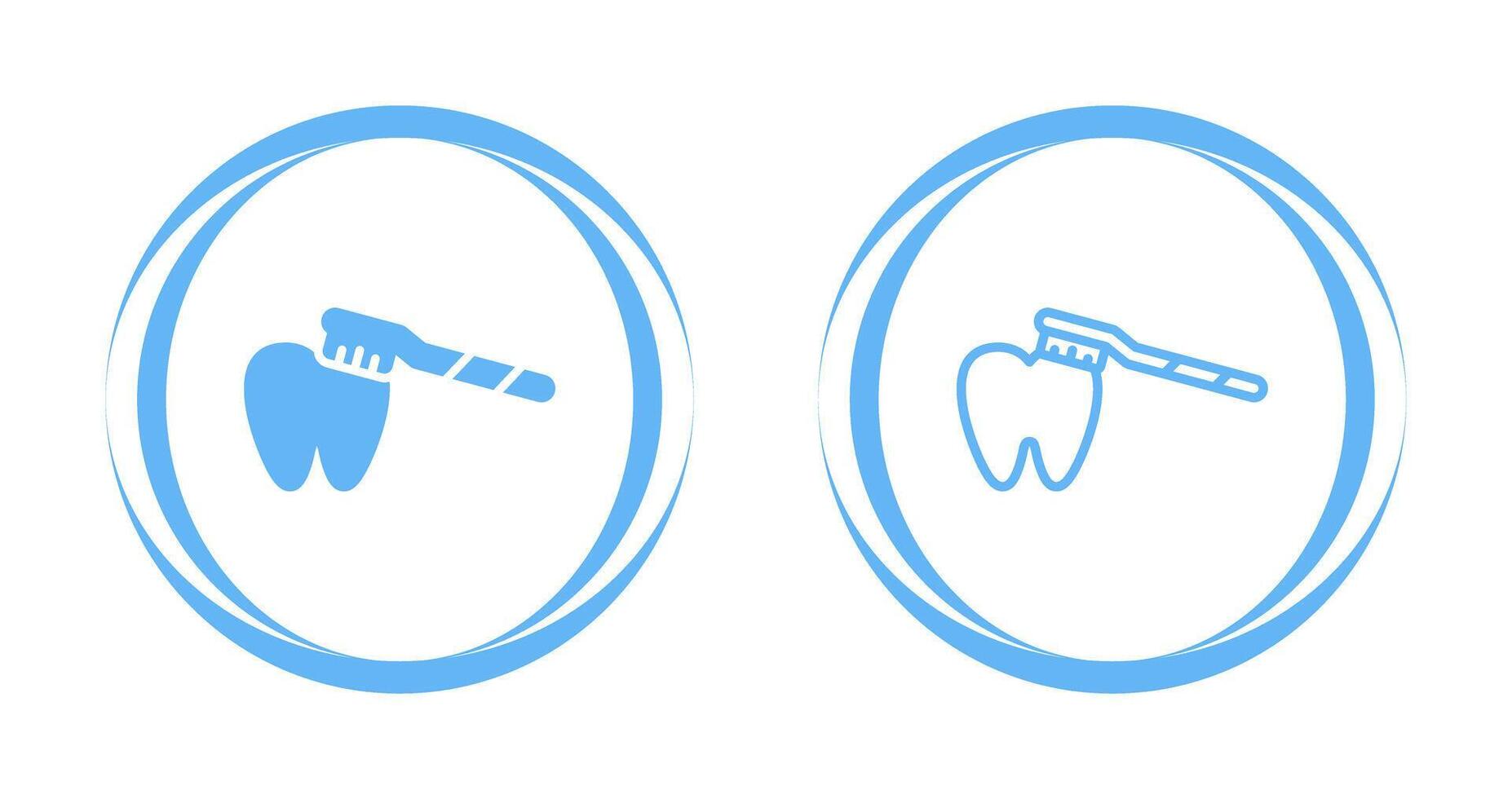Bürsten Zähne Vektor Symbol