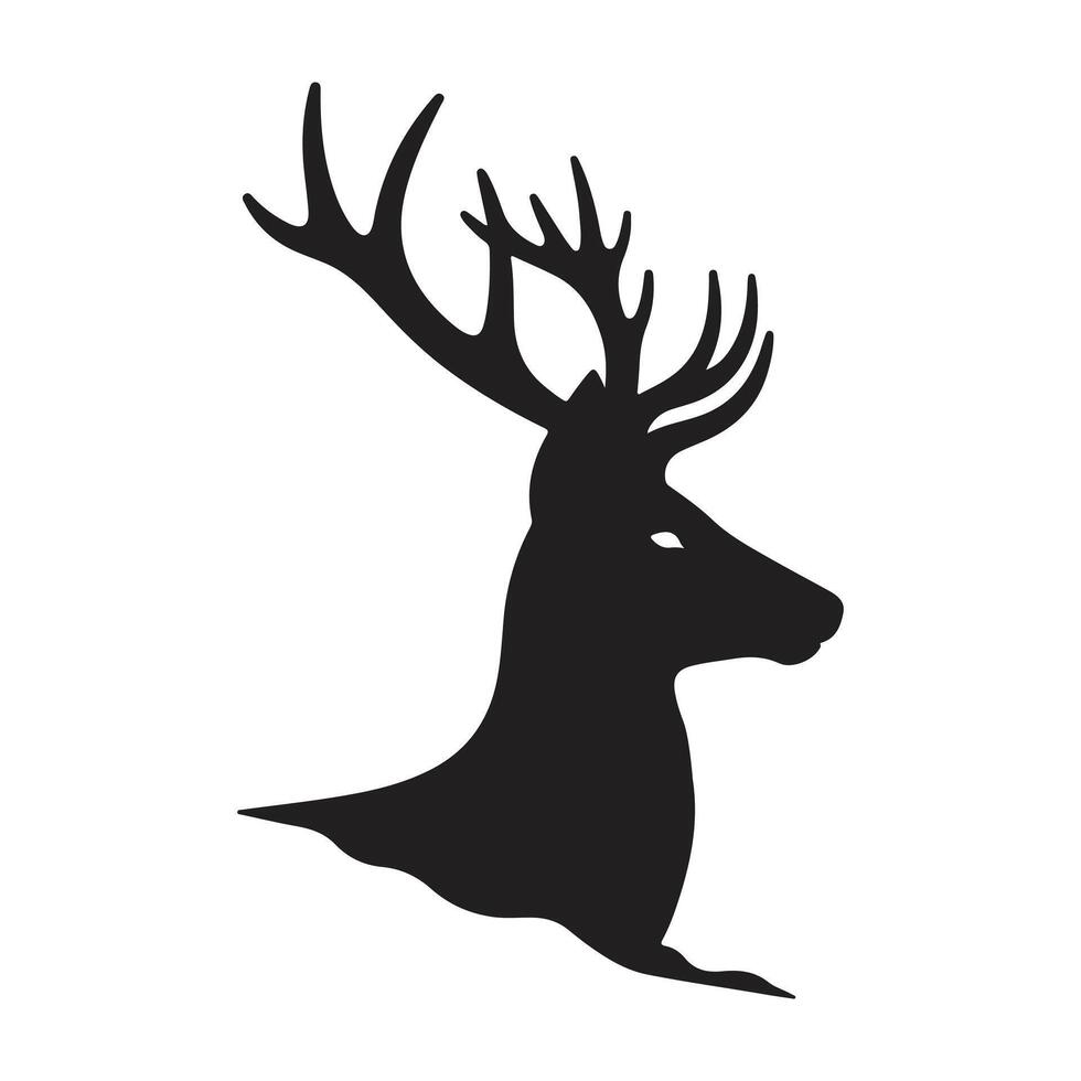 Dollar Hirsch Logo, einfach Vektor von Dollar Reh, großartig zum Ihre Jagd Logo, Hirsch Logo isoliert auf Weiß Hintergrund