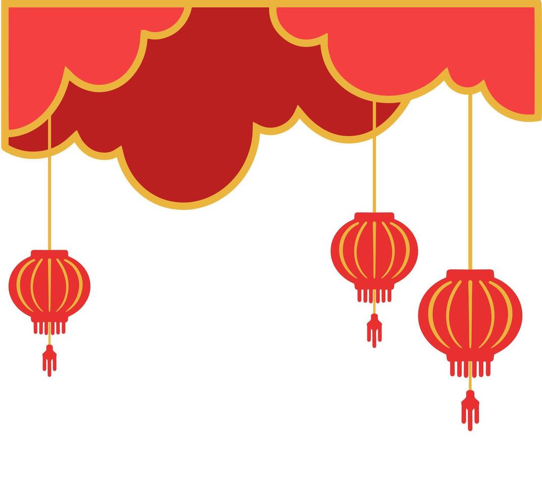 Chinesisch Ecke Rand Hintergrund Illustration vektor