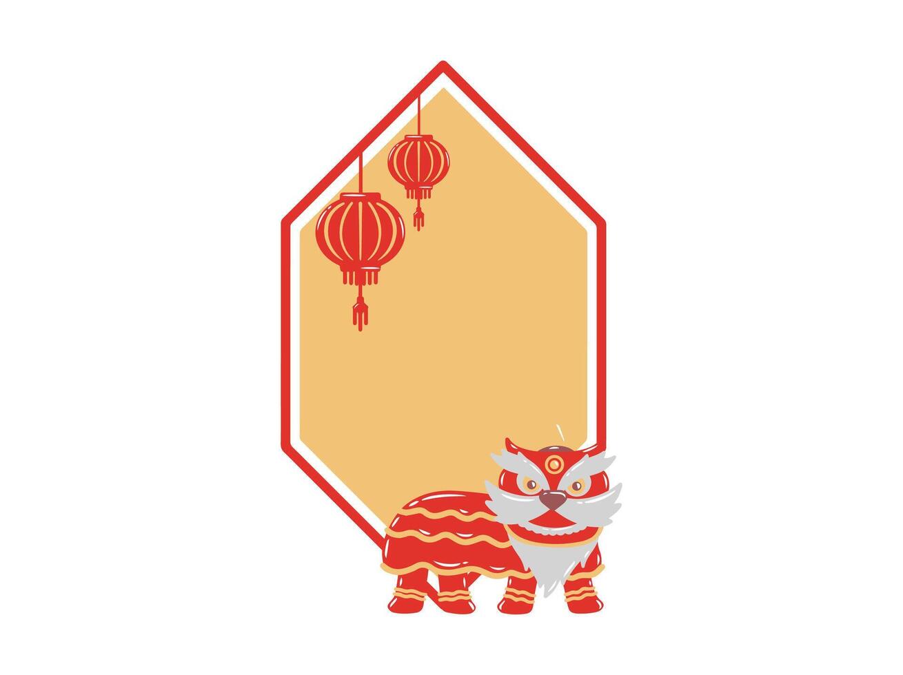 Chinesisch Rahmen Hintergrund mit Ornament vektor
